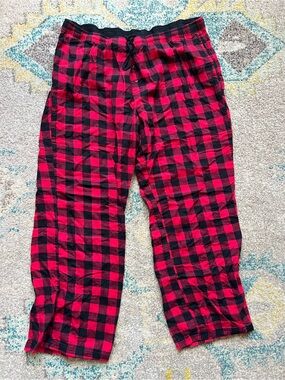 Gilligan & O'Malley Red and Black Buffalo Plaid Pajama Pants XXL